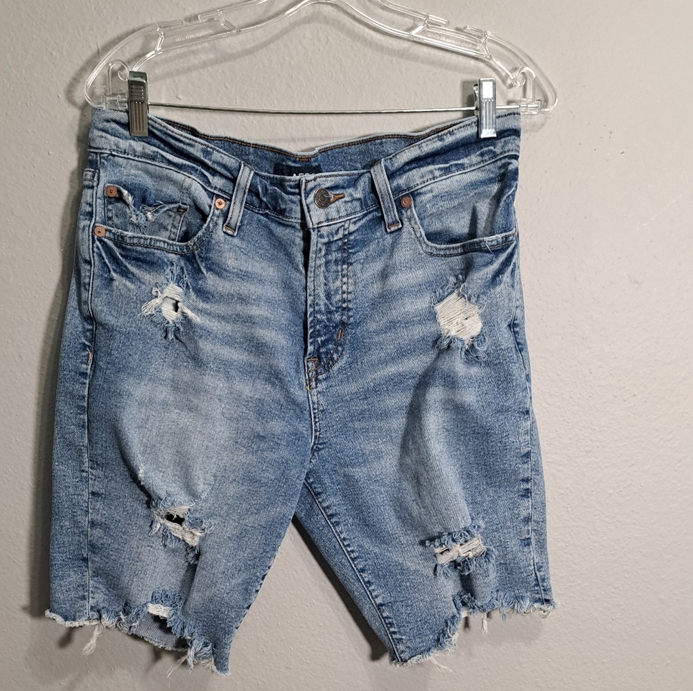 Aero Men's Distressed Denim Shorts , Size 32.